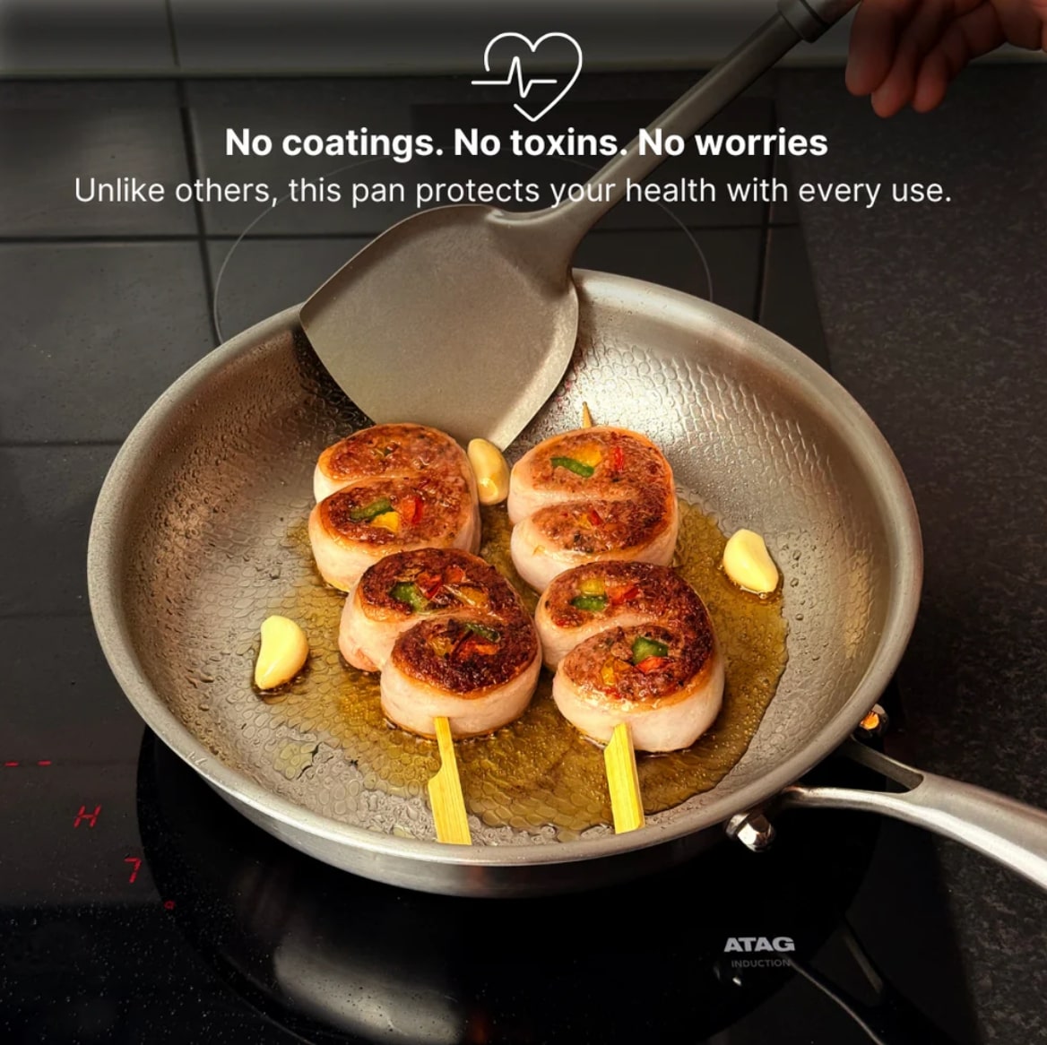 Titanero® Pure Titanium Hammered Pan