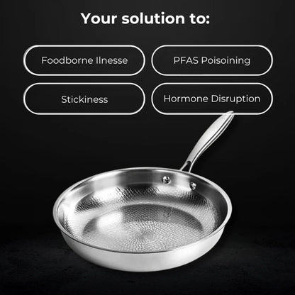 Titanero® Pure Titanium Hammered Pan