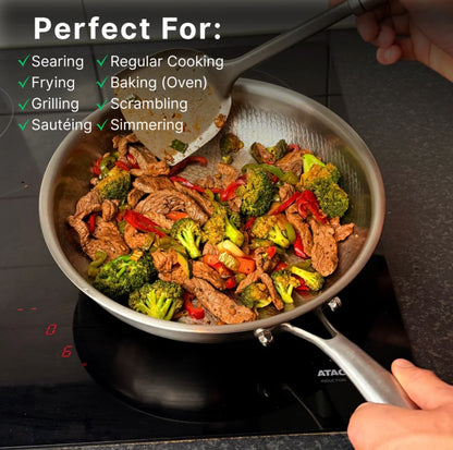 Titanero® Pure Titanium Hammered Pan